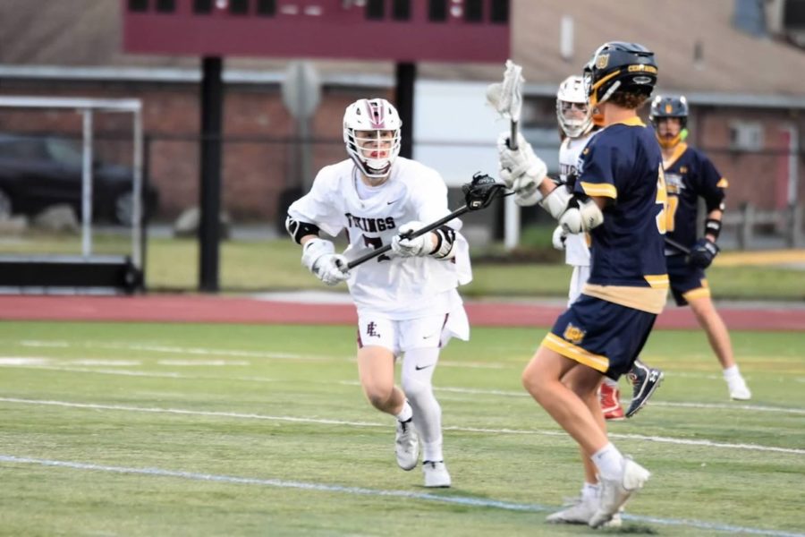 Bunkley playing a home game at ELHS against Woodstock Academy last year.