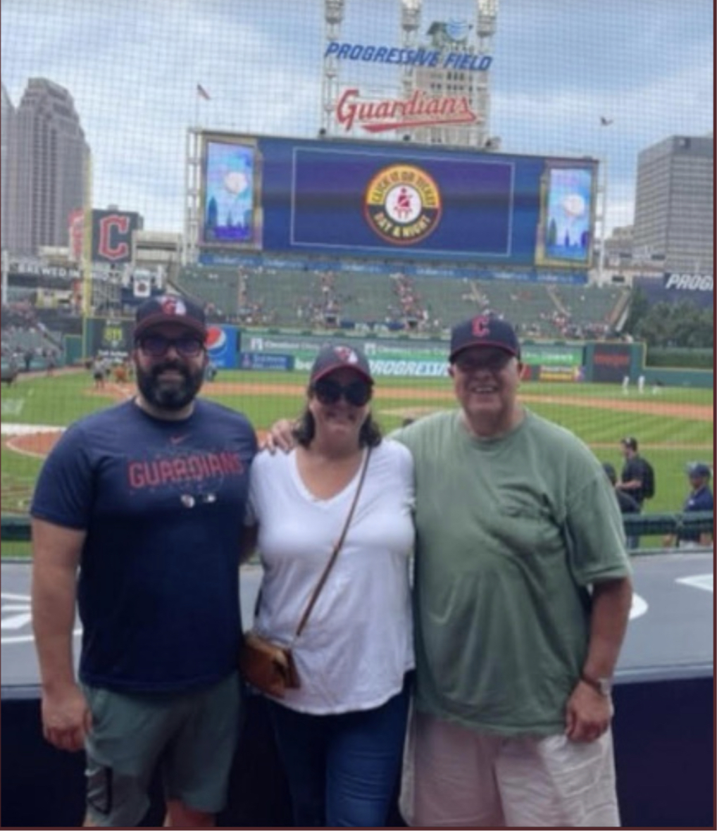 The Hernandez family attended a Cleveland Guardians game this summer at Progressive Field.