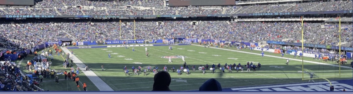 The Giants play at MetLife stadium in New Jersey.